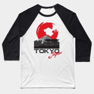 Sun over Tokyo Baseball T-Shirt